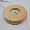 Wooden 3D Light Light Round Round Base LED Stand For Crystals Glass Ball Lerumination Lighting Accessories