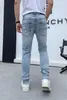 D2 New Men Jeans Hole Light Blue Dark gray Italy Brand Man Long Pants Trousers Streetwear denim Skinny Slim Straight Biker Jean for Women D2 Top quality 44-56 Size