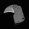 Small Pocket Folding Knife S35VN Drop Point Stone Wash Blade TC4 Titanium Alloy Handle Ball Bearing EDC Knives