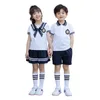 Ensembles de vêtements Les élèves du primaire portent l'uniforme de la maternelle Sailor Boys Girls JK Uniforms SetsClothing