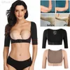 Haut du bras haut de gamme Correcteur de pores plus intelligents Femmes Sleeurs de compression corporelle Shapewear Sous-vêtements correctifs en forme de glissière L220802