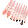 8-teiliges tragbares Make-up-Pinsel-Set für Gesicht, Augen, Lippen, Lidschatten, Wimpern, Foundation, Puderpinsel