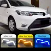 2PCS Car LED Daytime Running Light Turn Signal Light DRL Fog Lamp for Toyota Vios 2014 2015 2016