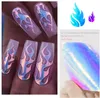 Kvalitet Ny salong 24 Typ Hollow Laser Nail Art Sticker Stencil Set Gel Polish Nail Vinyl Tip Transfer Guide Mall Nail Decals Stickers