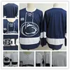 Хоккей в колледже носит 2022 г. NCAA Frozen Four Penn State Nittany Lions Hockey Jersey 2 Cole Hults 25 Кейси Бэйли 17 Эван Барратт 11 Тревор Гамильтон 24 Винс Педри