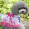 Vestido de princesa de algodão de cachorrinho de vestuário de cão além de vários tamanhos e todas as estações confortáveis ​​para pequenos animais de estimação adorável gc918