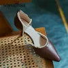 SOPHITINA Femmes Pompes Été Luxe String Perle Chaussures Côté Vide Haute Qualité En Cuir Solide Couleur TPR Femme Chaussures AO819 210513