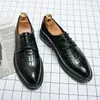 Hommes chaussures formelles en cuir PU Oxford chaussures hommes Style britannique chaussures habillées mariage affaires rétro créateur de mode hommes