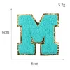 Sewing Notions Iron On Letters AZ Glitters Patches Chenille Embroidery Patch Smile Face Stickers Clothes DIY Accessories9297452