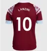22 23 West Hams Bowen Rice Jerseys United Benrahma Lanzini Antonio Yarmolenko Noble Fornals Dawson Vlasic Soucek 2022 2023 Camisa de fútbol de Jersey Kit para niños