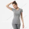 Kleidung Tops T-Shirts T-Shirt Damen Kurzarm-Jogger für Mädchen T-Shirts Laufen Swiftly Tech Sport Atmungsaktive Fitness Yoga-Kleidung 5427uyhki