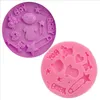 Bakning formar rosa baby flicka silikon mögel tvål fondant mögel socker hantverk verktyg chokladkaka för konfektbakande bakning