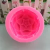 Ароматерапевтическая плесень 3D Форма цветов лотоса силиконовая DIY Свеча с мыльной плесенью.