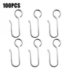 Ganci Rails 100pcs Abbigliamento per la casa Appendiabiti in acciaio Pan Organizzatore multiuso Piante Gioielli Cucina Gancio a forma di S Armadio Appeso PotHo