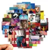 55pcs 80 stks Print Singer Album Covers Stikers Muziek Posters Sticker Voor Skateboard Gitaar Laptop Fiets Kinderen Speelgoed