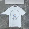 Мужские футболки дизайнер высокая версия 22ss весна и летние Doraemon Co фирменная подкова санскритская печать пары Trend с коротким рукавом футболка TEE O2Y2