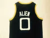 Men Basketball Monstars 0 Alien Moive Jerseys University Team Team Team Color Black All Sports Sports Prevable Cotton Sewing College عالية الجودة