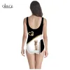 Summer Est Animal Labrador 3D Tryckt ärmlösa Sexiga kvinnor Swimsuit Fashion Swimsuit Beach badkläder W220617