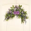 Decorative Flowers & Wreaths Artificial Rose Daisy Flower Swag Rustic Floral For Lintel Spring Swags Front Door Wedding ArchDecorative