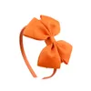Partybevorzugung Polyester-Rippe mit Schleifen-Stirnband für Kinder im Großhandel mit doppeltem, mit Schmetterlingen umwickeltem handgefertigtem Blumen-Stirnband