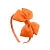 Party Favor Polyester rib with children's bow headband wholesale double butterfly wrapped handmade flower headband