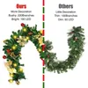 Flores decorativas grinaldas de 2,7m de natal led rattan wreath girland Flor Flower Flower Ornament Tree Tree Decorações decorativas