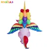 Costume da bambola mascotte Costumi gonfiabili unicorno per donne adulte Uomini Pegasus Halloween Horse Pony Carnival Teen Party Full Body Outfit Suit