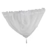 Curtain & Drapes Tassled Voile Swags 18" X18"- Pelmet Valance Net Curtains Swag