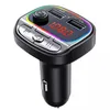 C21 – chargeur mains libres Bluetooth, lecteur mp3 pour voiture, transmetteur fm avec support radio, disque U, carte SD, lecture de musique