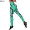 Femmes Leggings Japon Sakura Samurai Imprimé Taille Haute Élasticité Legging Femme pour Vêtements De Fitness Intérieur Pantalons Décontractés W220616