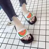 Slippers 2022 Sandals Women Summer Watermelon Pineapple Cute Fruit Pattern Printing Indoor Bedroom Home Shoes Ladies Flip Flops