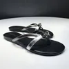 العلامة التجارية الفاخرة Slippers Sandals Women Burgundy Corfou Sandal Beach Woman Woman Flat Flaip Flip Flop