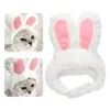 Bandeau pour chat et chien, déguisement mignon pour animaux de compagnie, couvre-chef avec oreilles de lapin, 1 pièce