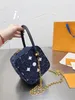 حقائب المصممين الفاخرة حقائب كلاسيكية العلامة التجارية Crossbody M59609 الكتف حقيبة الدنيم مصمم حقيبة اليد حقائب يدوية أزياء Jean Petite Malle Pochette M45686 Wallet