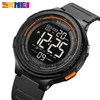 SKMEI Creative LED Electronic Sport Klockor Räkna ner Stopwatch Clock 5bar Vattentät Män Armbandsur Montre Homme Klocka 1841 220407