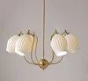 Post-moderne luxe en céramique suspension lampe britannique médiéval salon créatif salle à manger décor chine lumière LED ail