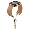 Золотые умные часы ремни для Apple Watch Band Bess Serap Iwatch серия 7 SE 40 мм 45 -мм дизайнерские браслеты из нержавеющей стали Wowan Braclet Smart Watch Bands UK