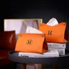 Fashion Tissues Box Luxe Designer Tissue Boxes Classic Merk Hoge Kwaliteit Thuis Tafel Decoratie Keuken Dineren Decor Servetten Opbergkoffer