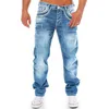 Men Fashion Casual Straight Jeans Straight High Quality Denim Jeans Hombre Pants Motorcycle Slim Fit Trouser For Men 201128