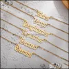 Collane con ciondolo Pendenti Gioielli Collana personalizzata con lettera zodiacale Costellazione personalizzata in acciaio inossidabile inglese antico per compleanno di donne