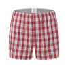 Onderbroek heren ondergoed boksers shorts casual katoen slaap hoogwaardige merken plaid losse comfortabele huiskleding slipjes