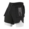 Herenshorts Heren 2 in 1 Groot formaat Fitness Sporttraining Zomer Heren Sneldrogende ademende joggingshorts Heren