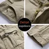 Luulla Men Summer Premium Stretch Twill Cotton Cargo Shorts Casual Fashion Solid Classic Tasces abbigliamento 38 Plus 220715