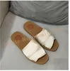 EEW 203 outdoor slipper schoenen vrouwen CHIOE CLOE woody tote muilezels platte sandalen slides designer canvas slippers beige wit zwart 35-42 0A2S0