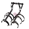 Nxy Sm Bondage Faux Leather Harness Thigh Cuffs Leg Garter Suspenders Restraint Strap Intimate Panties Adult Sex Toys for Women220419