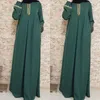 Vêtements ethniques femmes grande taille imprimer Abaya Jilbab musulman Maxi Dres décontracté Caftan longue robe islamique Caftan Marocain turquie