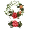 QDecor dekorative Blumenkränze, weiße Damen-Blumen-Prinzessin, Kronen-Kopf-Kranz, Armband-Set, Damen-Kunstschaum, Hochzeit, Brautarmband