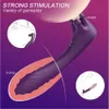 2 in 1 vibratore spot G con 3 protuberanze accarezzate stimolatore clitorideo capezzolo 9 modalità giocattoli sexy per adulti ricaricabili per donne/coppie