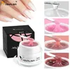 NXY Nail Gel 50ml Ny förlängning UV LED-jelly Soak Off Skulptur Camouflage Poly Canni Supply Extending Clear Color 0328