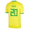 البرازيل 2023 كرة القدم قمصان Camiseta de Futbol Paqueta Raphinha Football Shirt Maillots Marquinhos Vini Jr Brasil Richarlison 2022 Men Kids Kid Woman Neymar